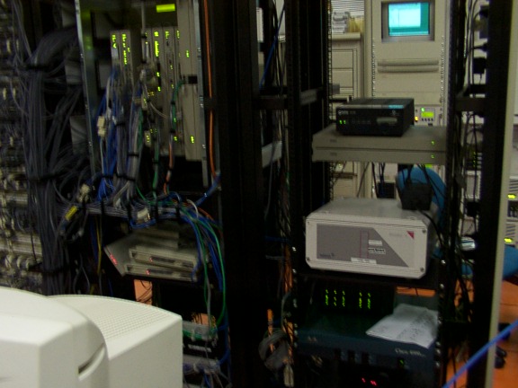 Cabinets holding the AAPT nokia and the cyber interfaces