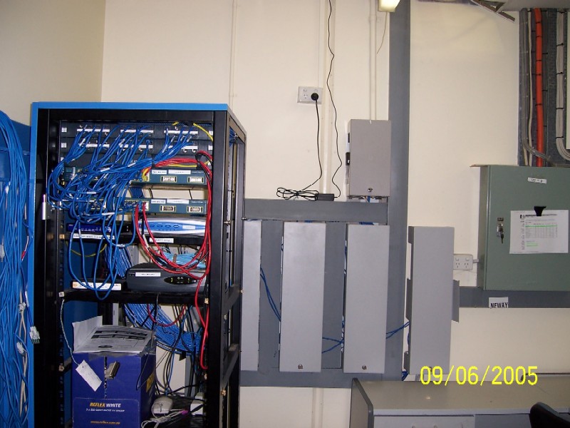 Cabinet with new AAPT network equipment