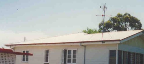 MDS Antenna above the TV antenna