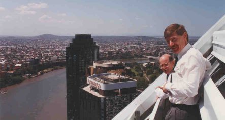 Tony and Mark doing a visual for microwave site