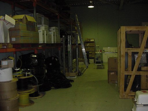 Inside the warehouse