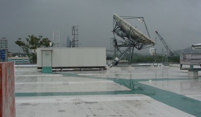 AAP Hut housing the earth station equipment