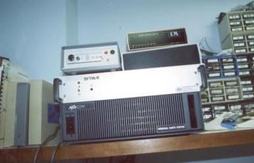 Equipment stored on a shelf