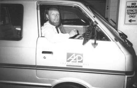 Adrian and Datsun van used to travel to Gold Coast and other places picking up and doing deliveries