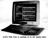 AAP Flak Fury screen and keyboard