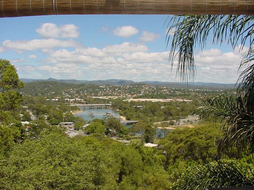 Over looking the Currumbin River from the back of Dales home 