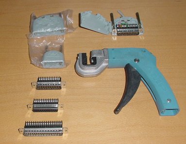 AMP crimping tool and connectors