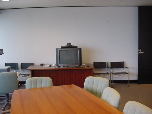 Board room with video conferrence system