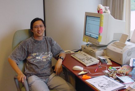 Willie Yoe at his temporary office on the 8th floor