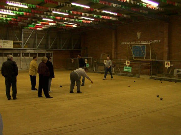 Bocce night at Abruzzo Club Carina