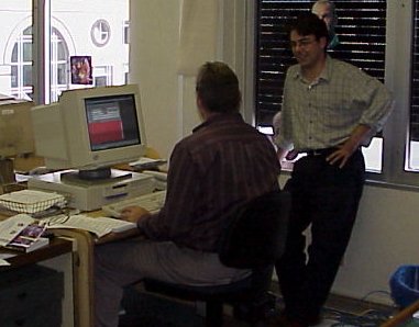 Wayne and Michael discussing the Sport story of the day