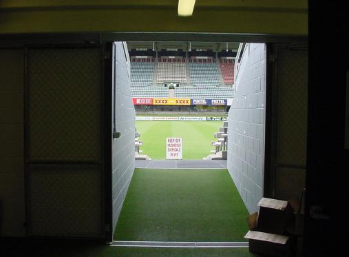 Entrance to the Stadium from the West wing. 