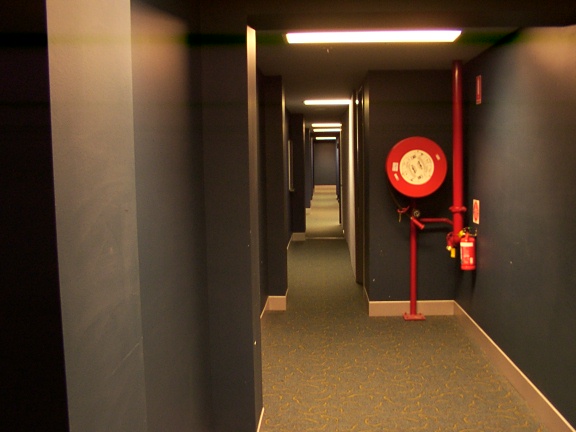 Hall way leading to the bunker (command centre)