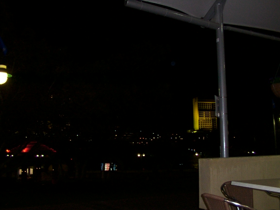 Night time looking across the Brisbane River