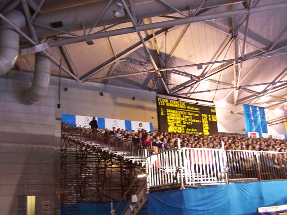 The seating with score board 