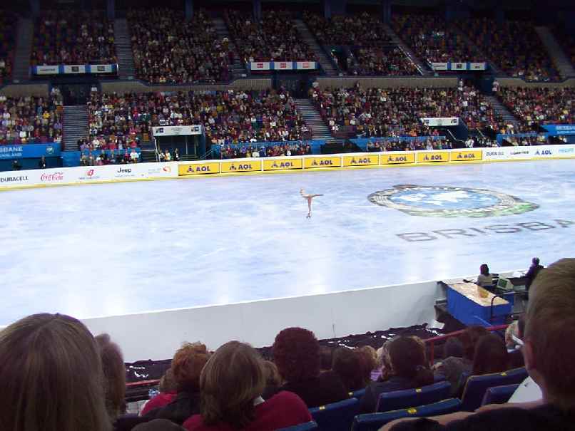 Individal ladies skating