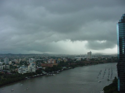 Storm approaching Brisbane Friday 9th March