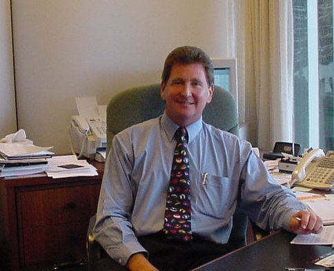 Wayne Myers in his office in Riverside 2001