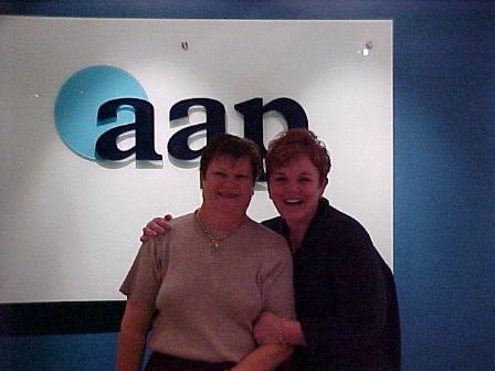 Cathy and Alison in AAP ofice May 2001