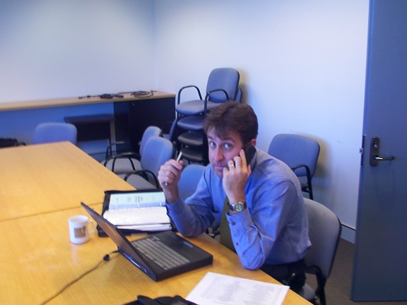 Gary in the boardroom at Riverside