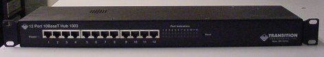 12 port hub used in office  