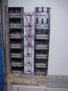 AT &
 T frame used by all the interface devices in the communication room