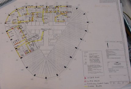 Riverside drawing showing LAN points