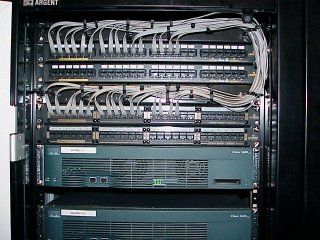 Routers and 
patch cabling for the line interfaces for Cisco 2500 routers