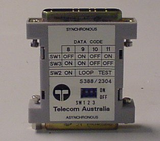 Sync to async converter sometimes used on older Telstra  4 wire modems.